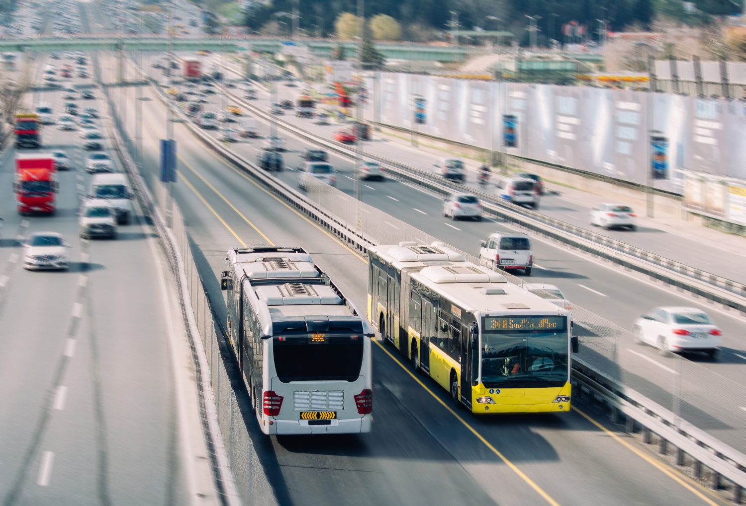 Metrobus in Istanbul